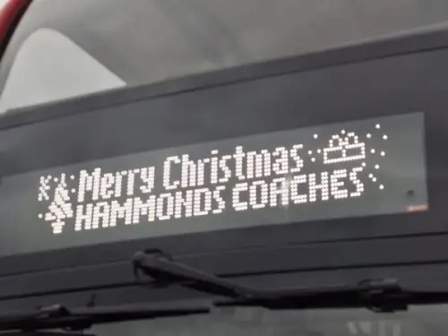 Click Here To Enlarge This Photo Of Merry Christmas From Hammonds Coaches